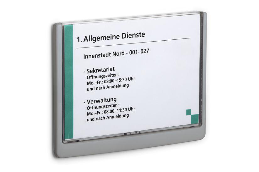 Durable 486637 Skilteholder Informationsstativ A5 Plast Grafit