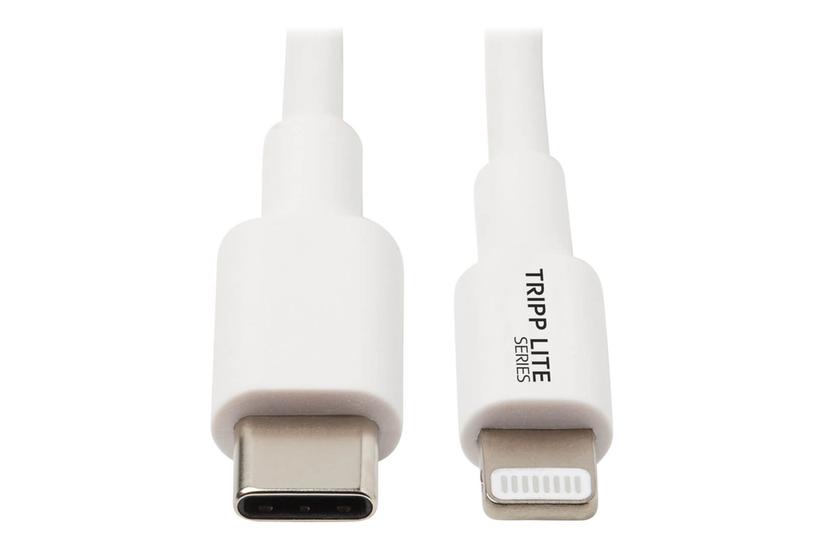 Eaton Tripp Lite Series Usb- To Lightning Sync Charge Cable Mfi Certified White Ft Usb-kabel 24 Pin Usb- Til Lightning 90 Cm