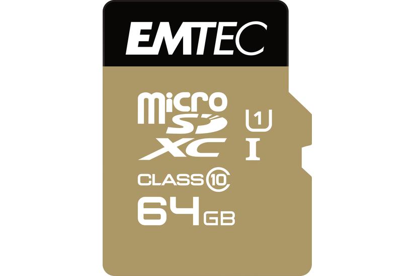 Emtec Microsd Class10 Gold 64gb Microsdxc Klasse 10