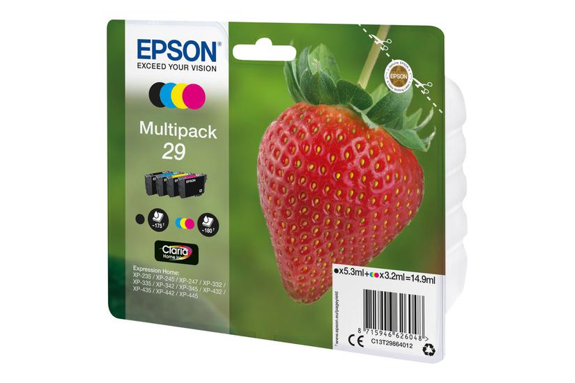 Epson 29 Multipack Pakker Sort Gul Cyan Magenta Original Blækpatron