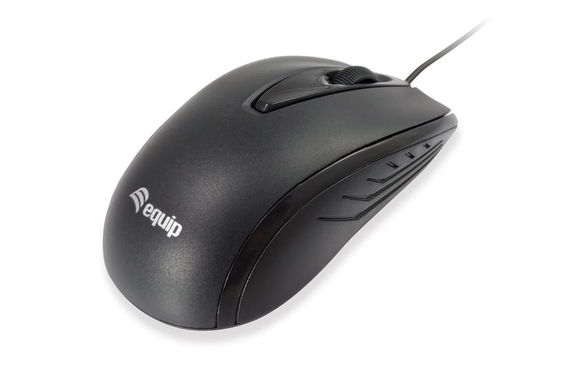 Equip 245107 Mus Kontor Ambidextrous Usb Type- Optisk 1000 Dpi