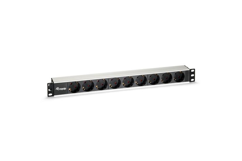 Equip 333292 Strømforsyningsenhed Pdu Ac Stikkontakt Er 1u Sort Sølv