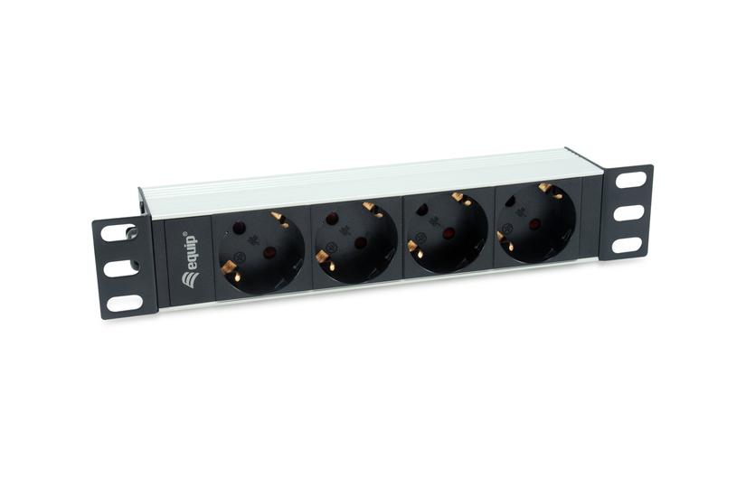 Equip 333311 Strømforsyningsenhed Pdu Ac Stikkontakt Er 1u Sort Sølv