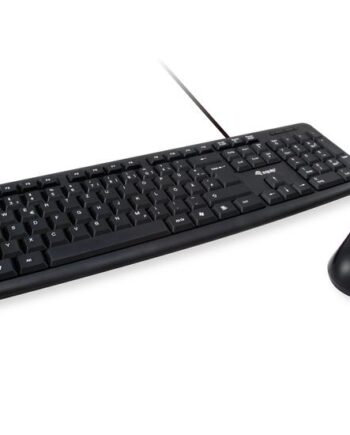 Equip 245202 Tastatur Mus Inkluderet Kontor Usb Qwerty Portugisisk Sort