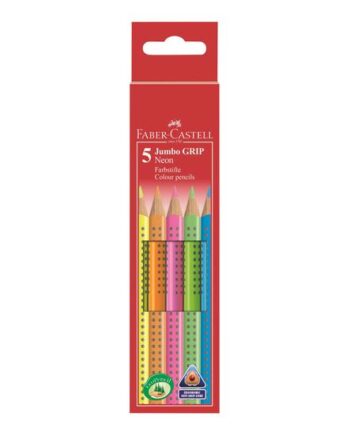 Faber-castell Jumbo Grip Farvet Blyant Assorterede Farver  Pakke Med