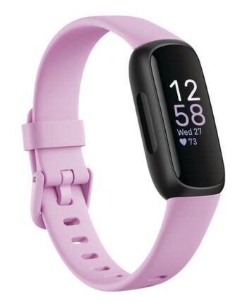 Fitbit Inspire   Sort Aktivitetssporer Med Bånd Lyslilla Idyl