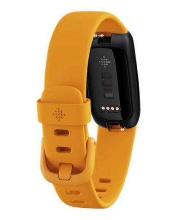 Fitbit Inspire   Sort Aktivitetssporer Med Bånd Orange Sort  Morgenglød