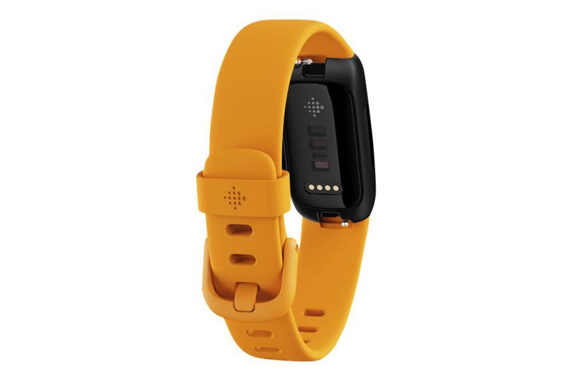 Fitbit Inspire Sort Aktivitetssporer Med Bånd Orange Sort Morgenglød