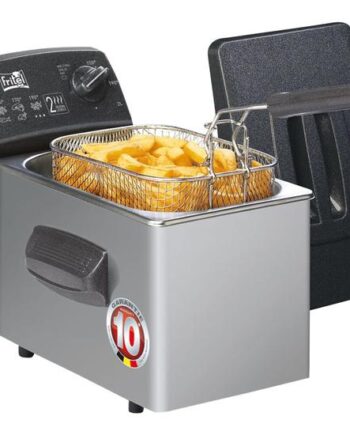 Fritel Turbo Sf 4050 Fritureapparat Sort Grå Sølv