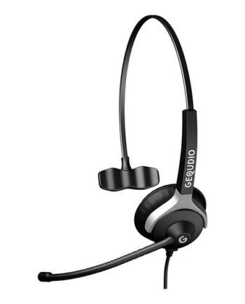 Gequdio Wa9002 Hovedtelefoner Headset Ledningsført Kontor Callcenter Sort