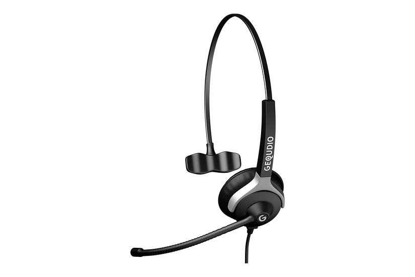 Gequdio Wa9002 Hovedtelefoner Headset Ledningsført Kontor Callcenter Sort