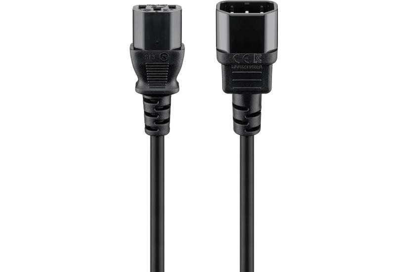 Goobay Nk 100 -200 Forlængerkabel Til Strøm Iec 60320 C14 Til Power Iec 60320 C13
