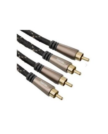 Hama 122292 Lydkabel           Rca Sort