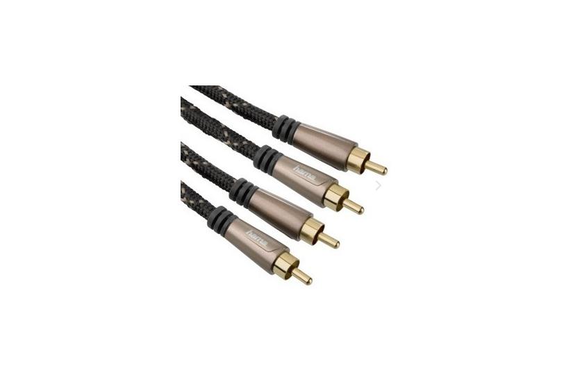 Hama 122292 Lydkabel Rca Sort