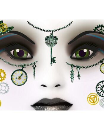 Herma Face Art Sticker Steampunk Amelia