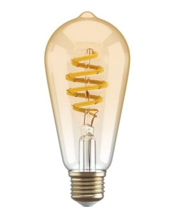Hombli Smart Led-filament-lyspære Form: St64 E27       Varmt Hvidt Lys 1800-2700   Ravgul