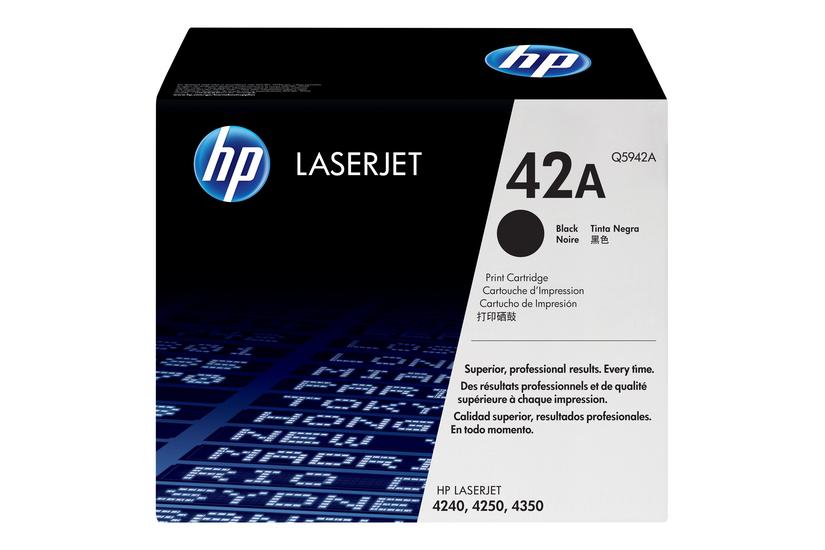 Hp 42a Sort Original Laserjet Tonerpatron Q5942a