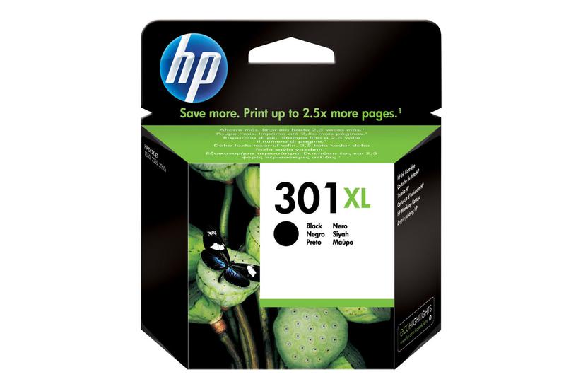 Hp 301 Højtydende Sort Original Blækpatron