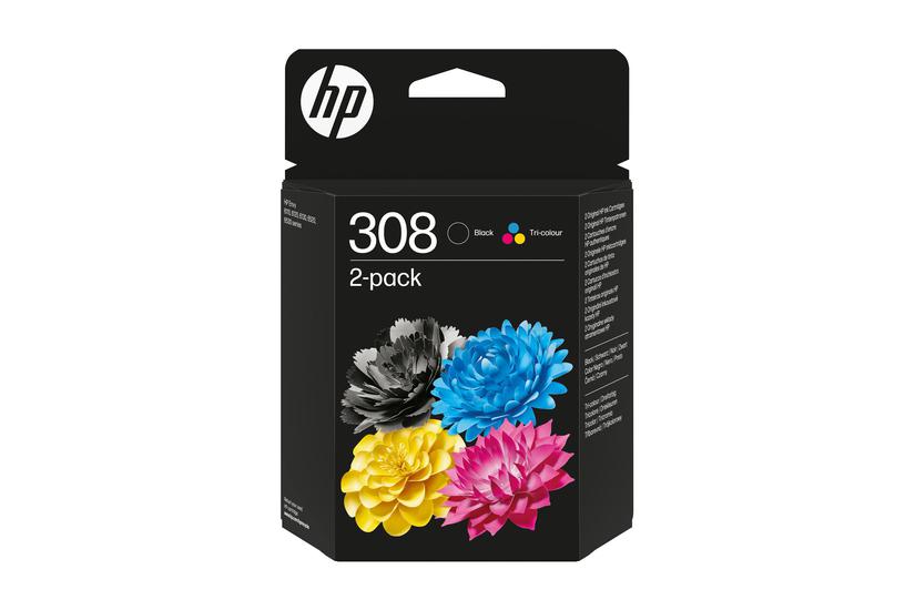 Hp 308 Pakker Sort Cyan Magenta Gul Original Blækpatron