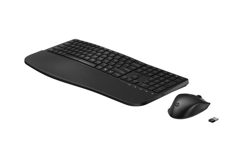 Hp 685 Sæt Med Mus Og Tastatur Dual Mode -zone Layout Multi-enhed 23 Programmerbare Taster Os Auto-detection Lavprofil Tastetryk Full Size Pan Nordic Sort Smart Buy Indgangsudstyr
