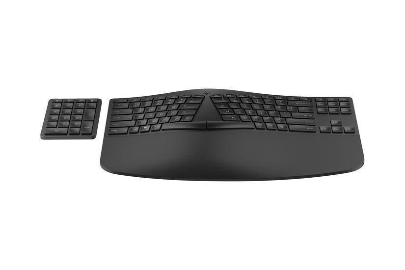 Hp 965 Tastatur Og Keypad-sæt Kompakt Størrelse -zone Layout Separat Numpad Lav Profil Nøglerejse Multi-enhed Pan Nordic Sort Indgangsudstyr