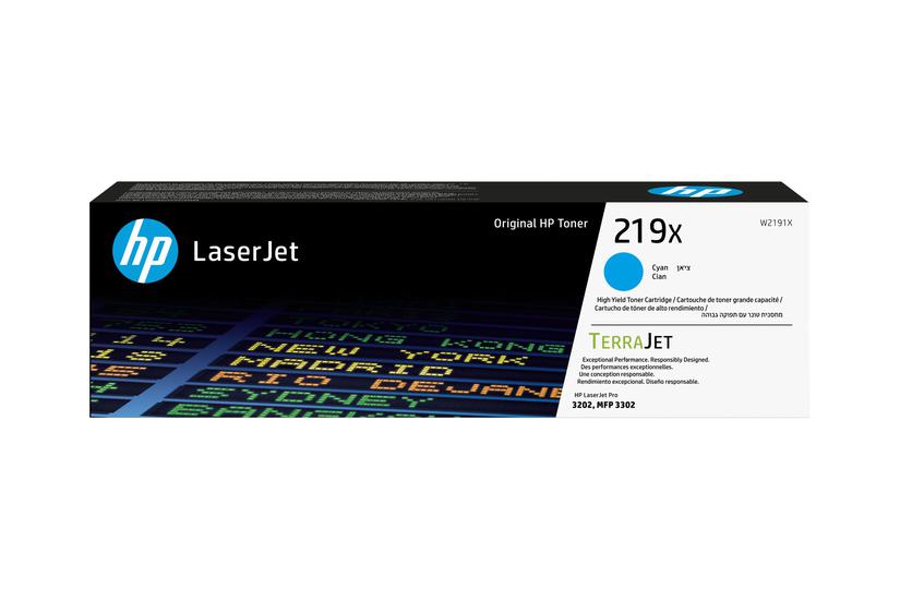 Hp 219x Højtydende Cyan Original Laserjet Tonerpatron W2191x
