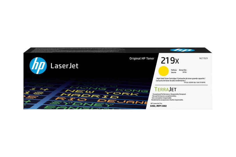 Hp 219x Højtydende Gul Original Laserjet Tonerpatron W2192x