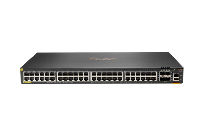 Hpe Aruba 6200f 48g Class4 Poe 4sfp 370w Switch Switch Max Stacking Distance 10 Km 48 Porte Administreret Monterbar På Stativ