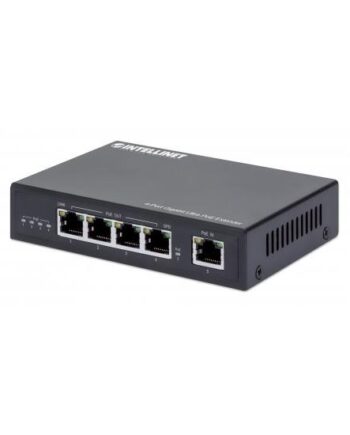 Intellinet 561617 Netværk Forlænger Netværkssender Sort 10  100  1000 Mbit