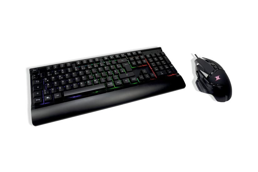 Inter-tech Kc-3000 Sæt Med Mus Og Tastatur Qwertz Tysk Sort Indgangsudstyr