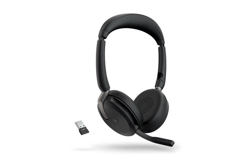 Jabra Evolve2 65 Flex Ms Stereo Headset Usb- Med Trådløs Opladningsblok