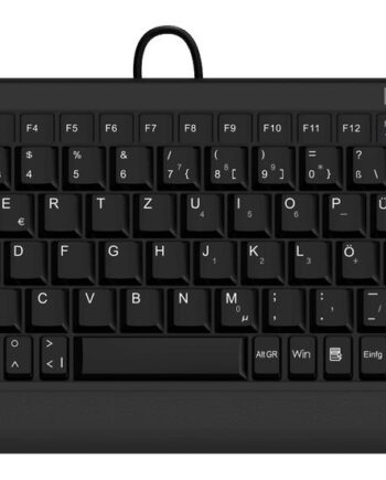Keysonic Ack-595c   De  Tastatur Kontor Usb Qwertz Tysk Sort