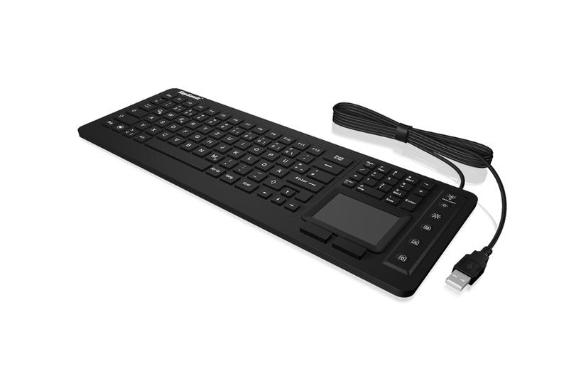 Keysonic Ksk-6231 Inel Ch Tastatur Industriel Usb Qwertz Schweizisk Sort