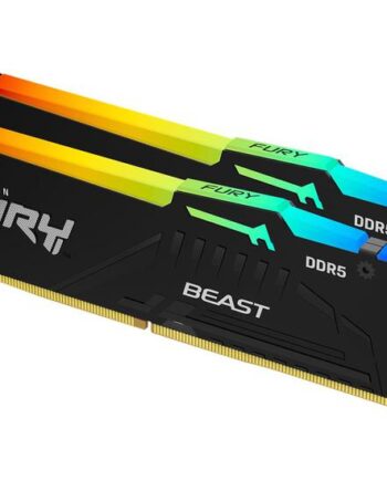 Kingston Fury Beast Rgb 32gb:2x16gb Ddr5 Ram 6800mhz Dimm 288-pin On-die Ecc Cl34