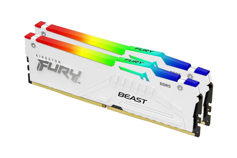 Kingston Fury Beast Rgb 32gb:2x16gb Ddr5 Ram 6400mhz Dimm 288-pin On-die Ecc Cl32