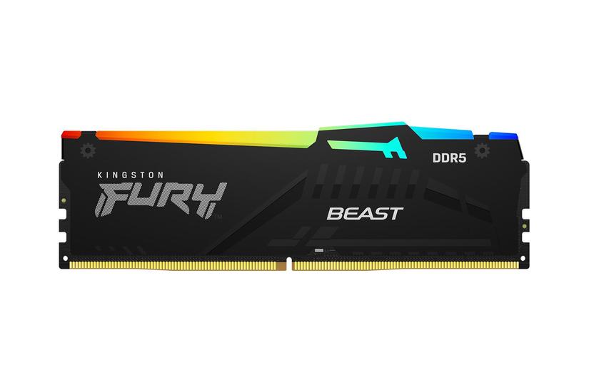 Kingston Fury Beast Rgb 128gb:2x64gb Ddr5 Ram 2800mhz Dimm 288-pin On-die Ecc Cl40