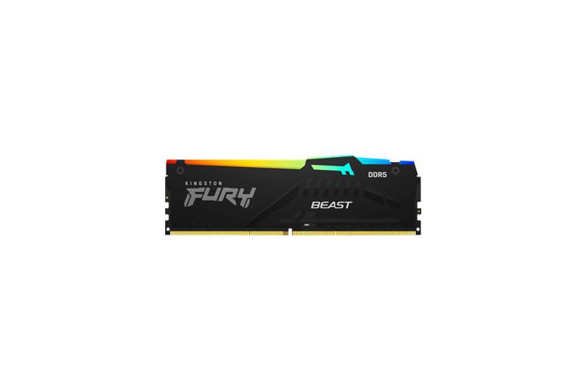 Kingston Fury Beast Rgb 64gb:4x16gb Ddr5 Ram 6000mt Dimm 288-pin On-die Ecc Cl40