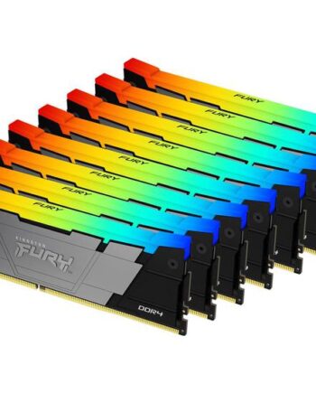 Kingston Fury Renegade Rgb 256gb:8x32gb Ddr4 Ram 3200mt   Dimm 288-pin Ikke-ecc Cl16