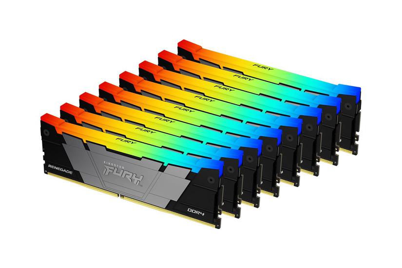 Kingston Fury Renegade Rgb 256gb:8x32gb Ddr4 Ram 3200mt Dimm 288-pin Ikke-ecc Cl16