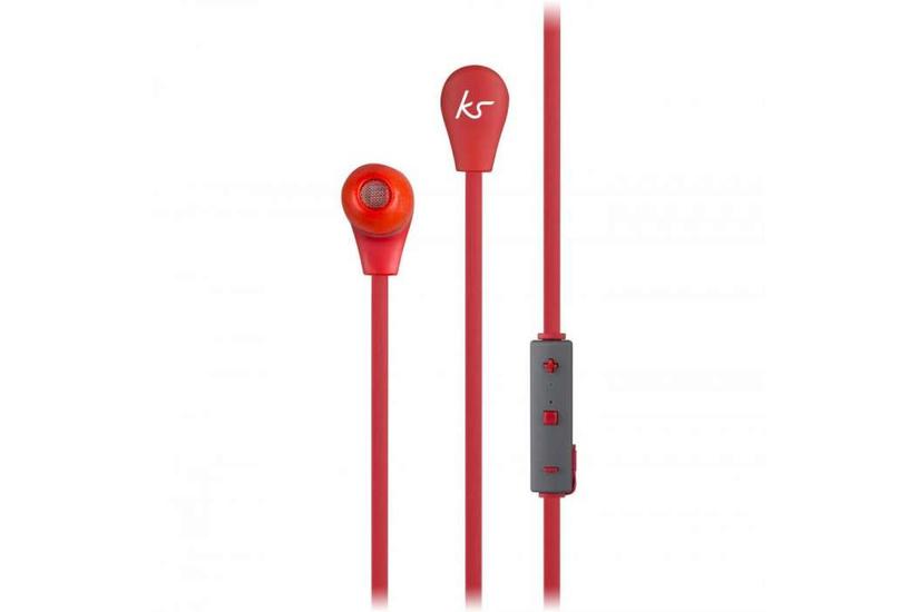 Kitsound Hovedtelefon In-ear Bouce Trådløs Rød Mic
