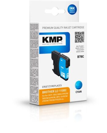 Kmp B78c Cyan Kompatibel Blækpatron  Alternativ Til: Brother Lc1100c