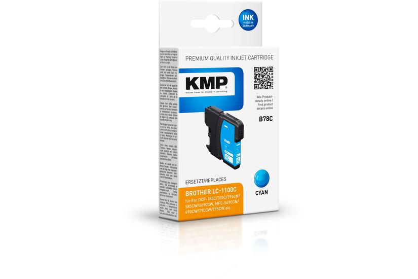 Kmp B78c Cyan Kompatibel Blækpatron Alternativ Til: Brother Lc1100c