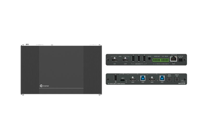 Kramer Swt3-31-hu Video Audio Usb Switch 3x1 4k60 Porte