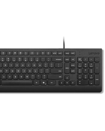Lenovo Essential Wired Combo Sæt Med Mus Og Tastatur Qwerty Svensk Finsk Sort Indgangsudstyr
