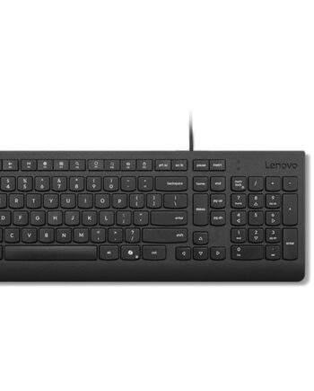 Lenovo Essential Wired Combo Sæt Med Mus Og Tastatur    -zone Layout Qwerty Norsk Sort Indgangsudstyr