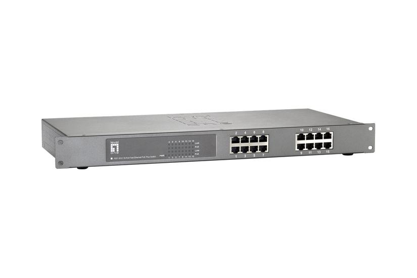 Levelone Fep-1612w150 Switch 16 Porte Monterbar På Stativ