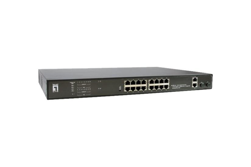 Levelone Gep-2021 Switch 20 Porte Monterbar På Stativ