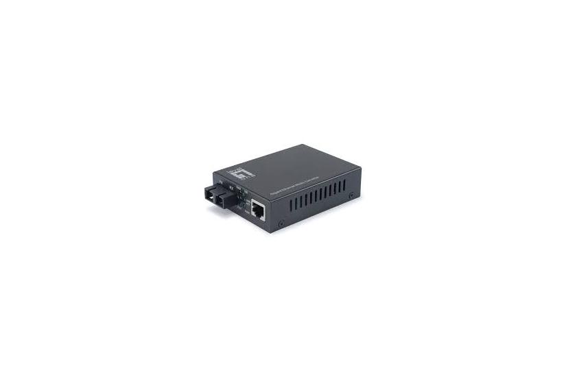 Levelone Gvt-2013 Rj45 Til Sc Gigabit Media Converter Poe Pse Multi-mode Fiber 550m