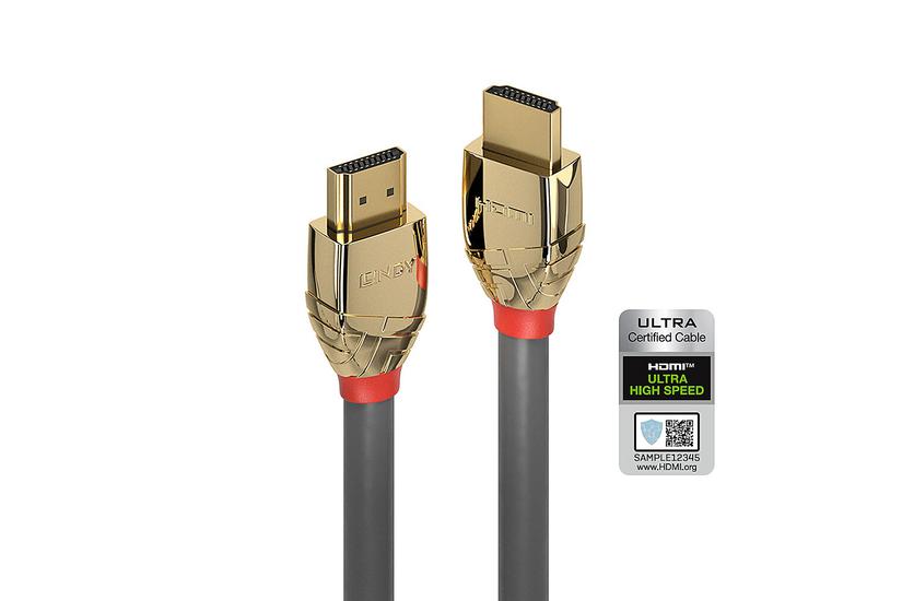 Lindy 37601 Hdmi-kabel Hdmi Type Standard Grå