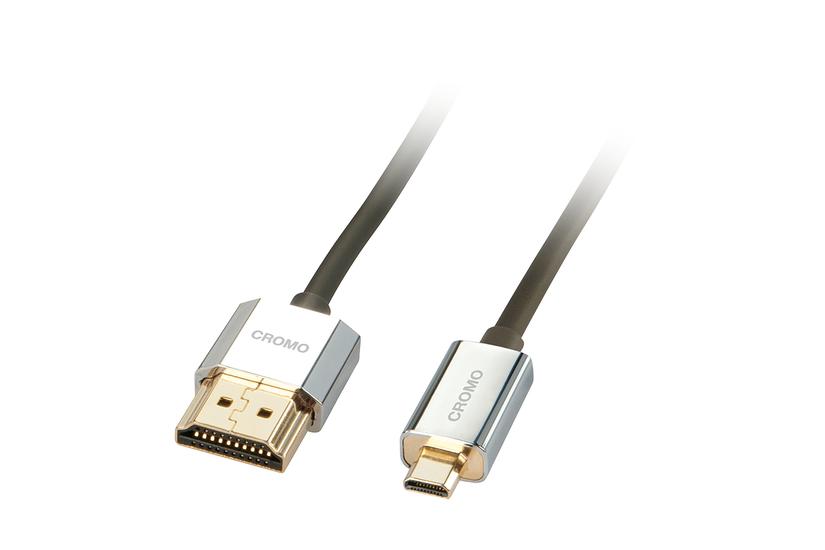 Lindy 41681 Hdmi-kabel Hdmi Type Standard Hdmi Type Micro Sort